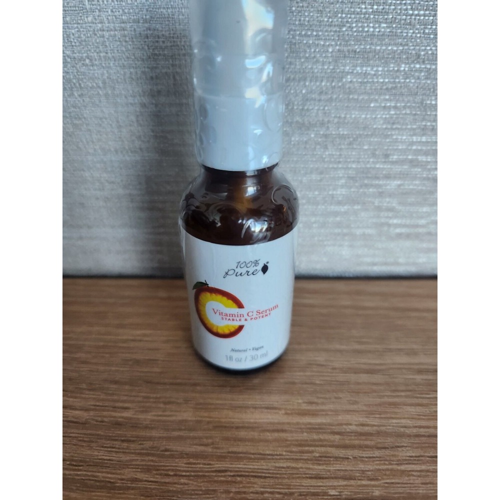 SEALED 100% PURE Vitamin C Face Serum Anti Aging Facial Moisturizer Vegan 1 oz
